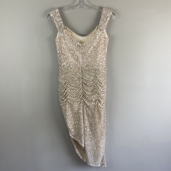 NWT Cinderella Platinum Sequin Dress Size XL - Picture 4 of 16